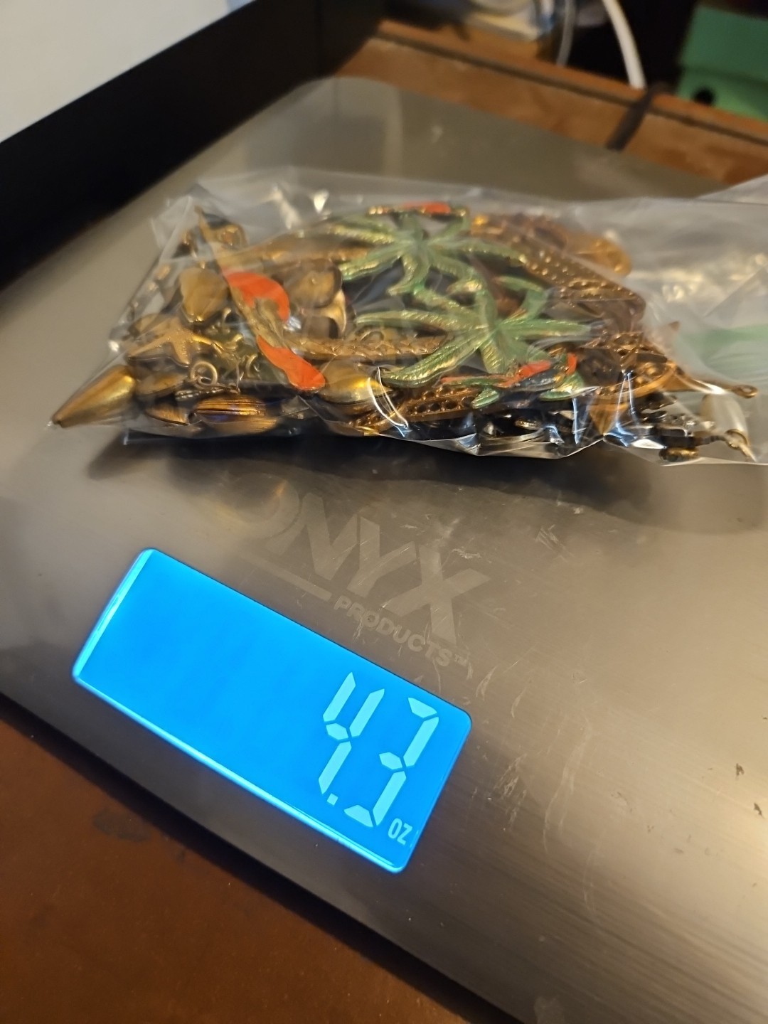 Lot Of 50 Mixed Parts Pcs France Vintage 60s Brass Stampings Findings Jewelry 14