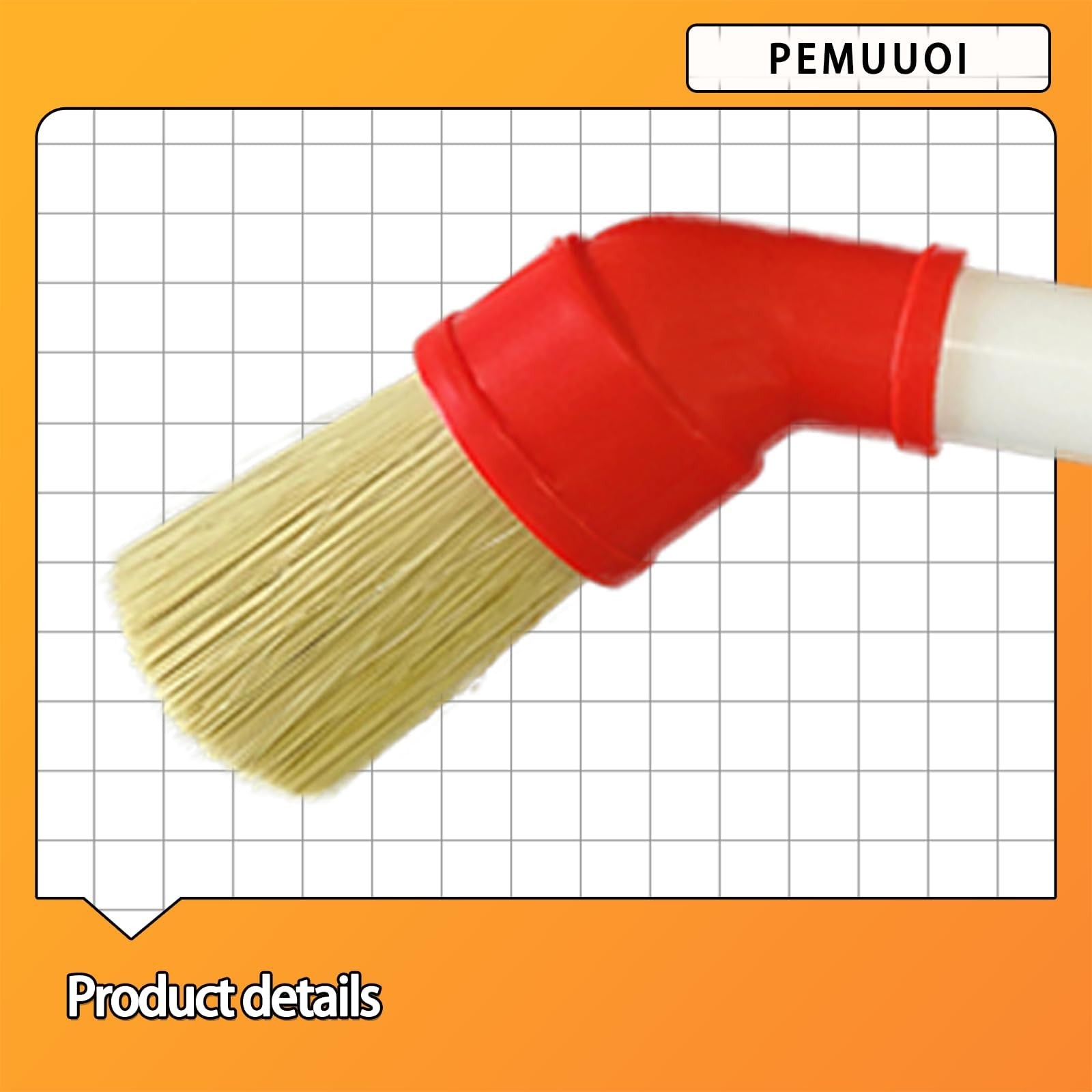 Tire Lube Brush Applicator Swab (4-Pack),11" Plastic Handle and 45° 11, 2025