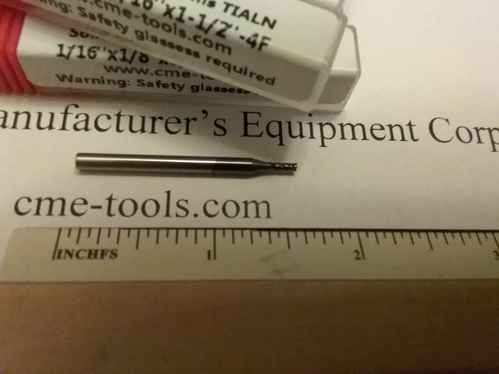 10pcs 1/16" Tialn coated solid Carbide End Mills 4 Flt S/E #1006-TN-116