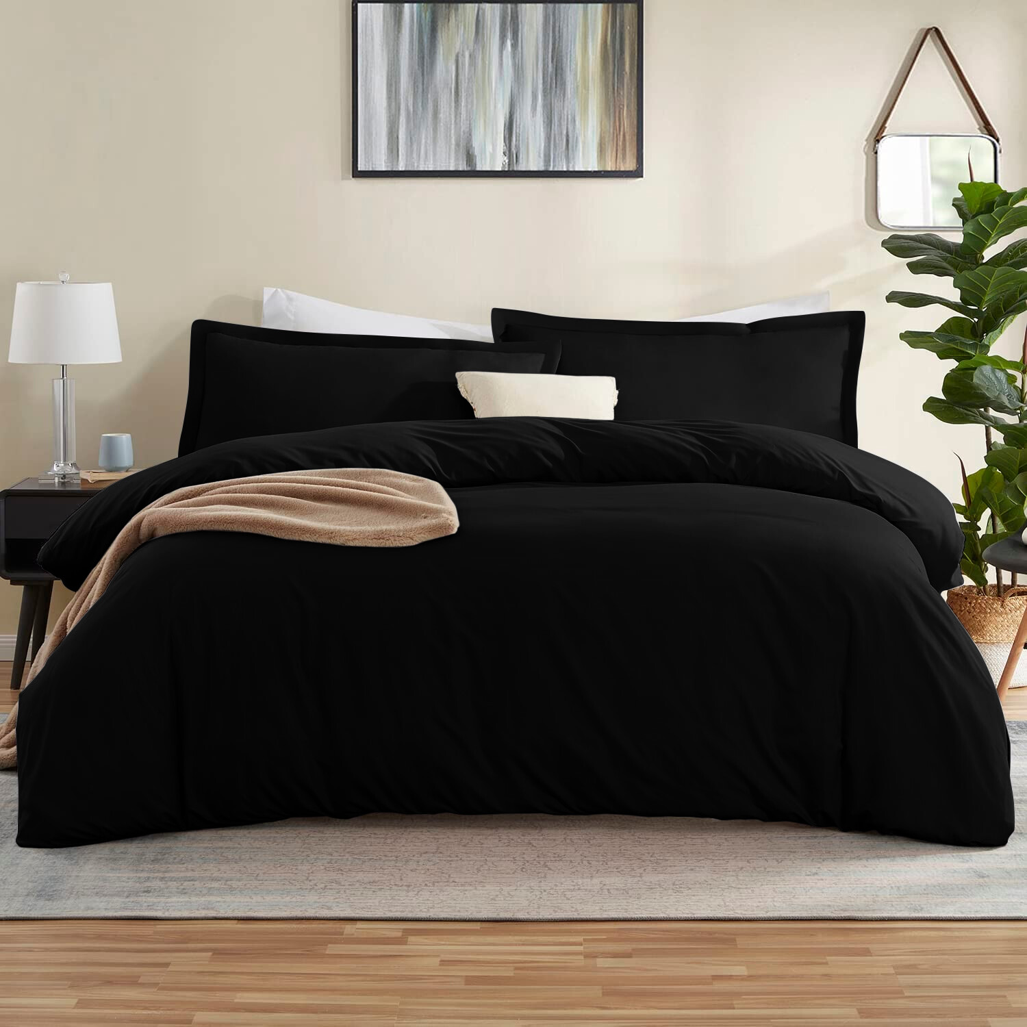 3 Piece Duvet Cover Bedding Set Luxury Comforter Cover Twin Full Queen King Size