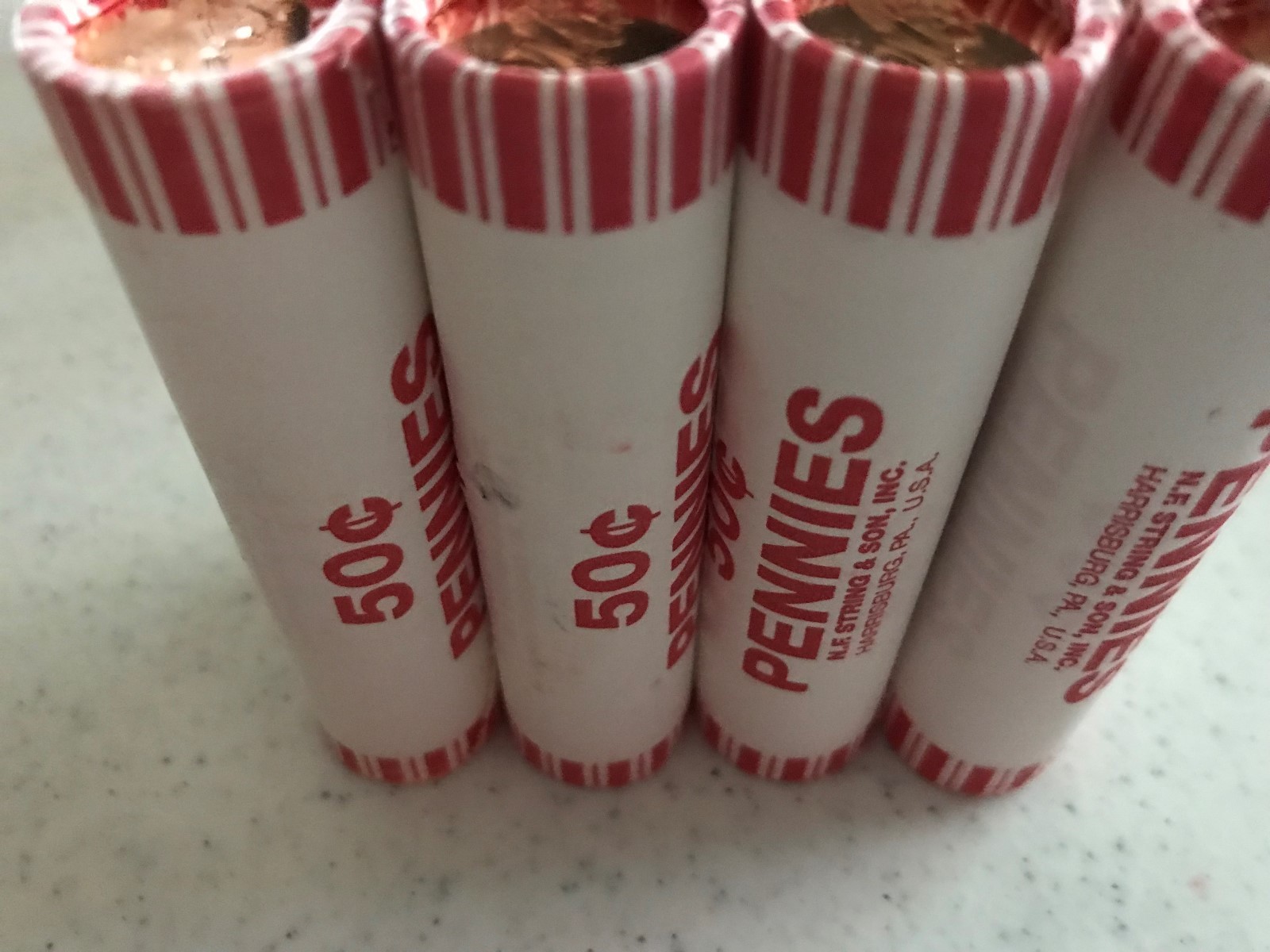 (5) Complete 8 pc Set Lincoln 2009 Cent Penny P&D 40 Coin UNC Bicentennial roll