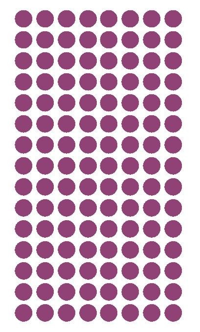 1/4" PLUM Round Color Coded Inventory Label Dots Stickers MADE IN USA