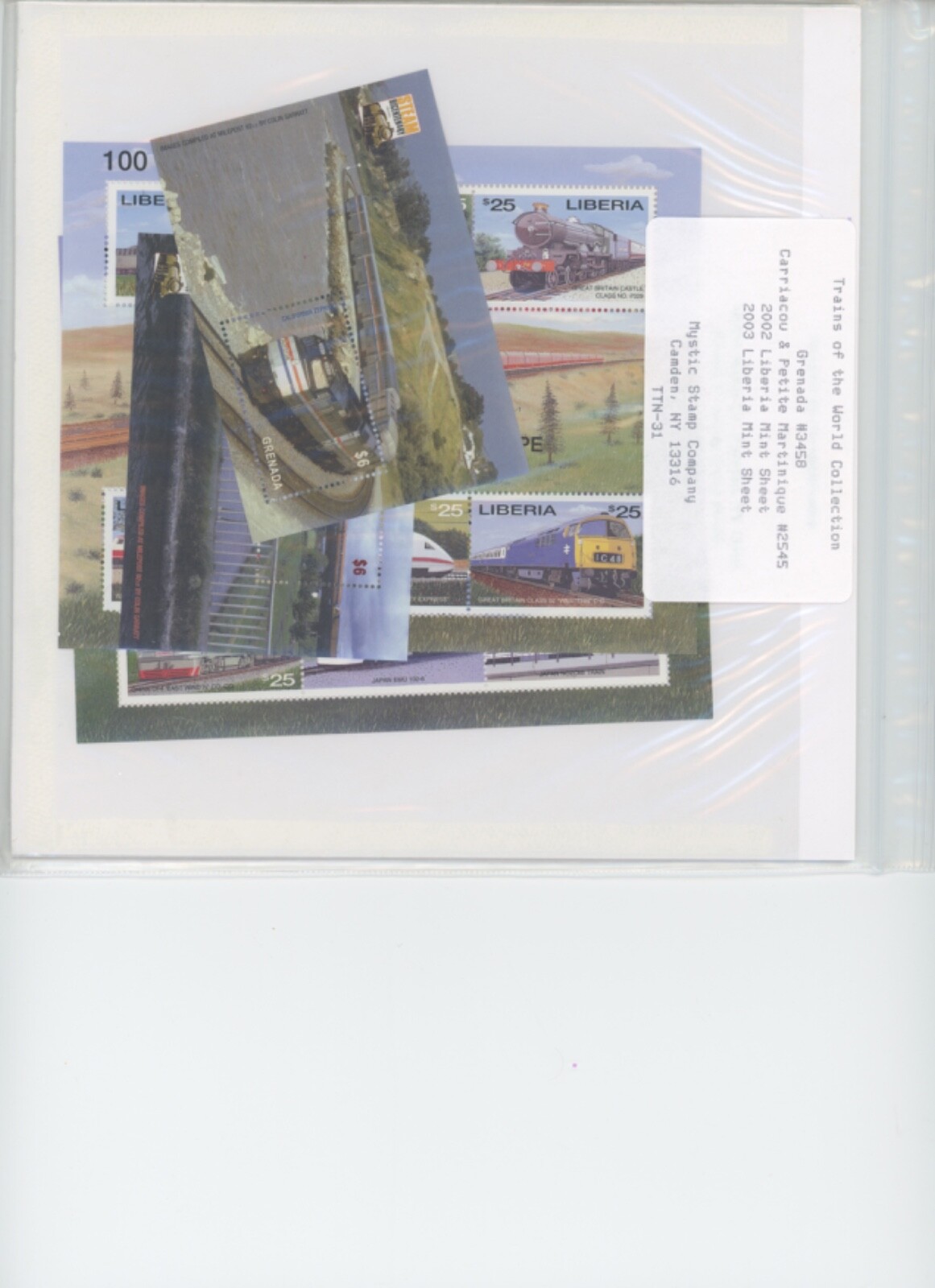 Worldwide Stamps Trains Topical TRAINS Stamps and mini-sheets (mb28