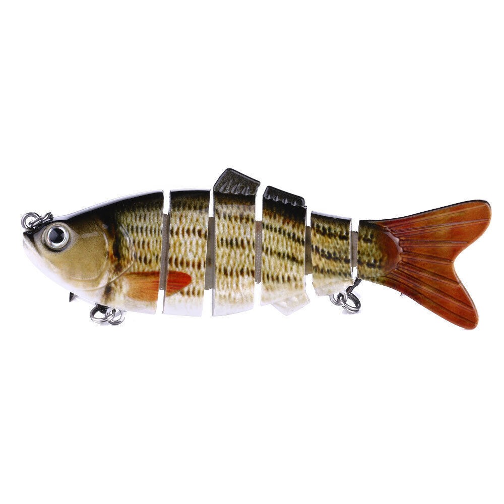 👍Lifelike swimbait crankbait fishing lures 5 pack lot tackle box multi jointed
