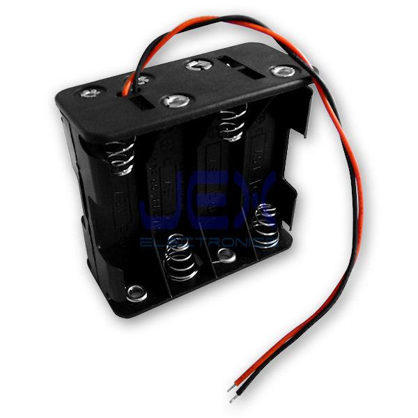 Eight/8X AA DIY Battery Holder Case Box Base 12V Volt With Bare Wire Ends