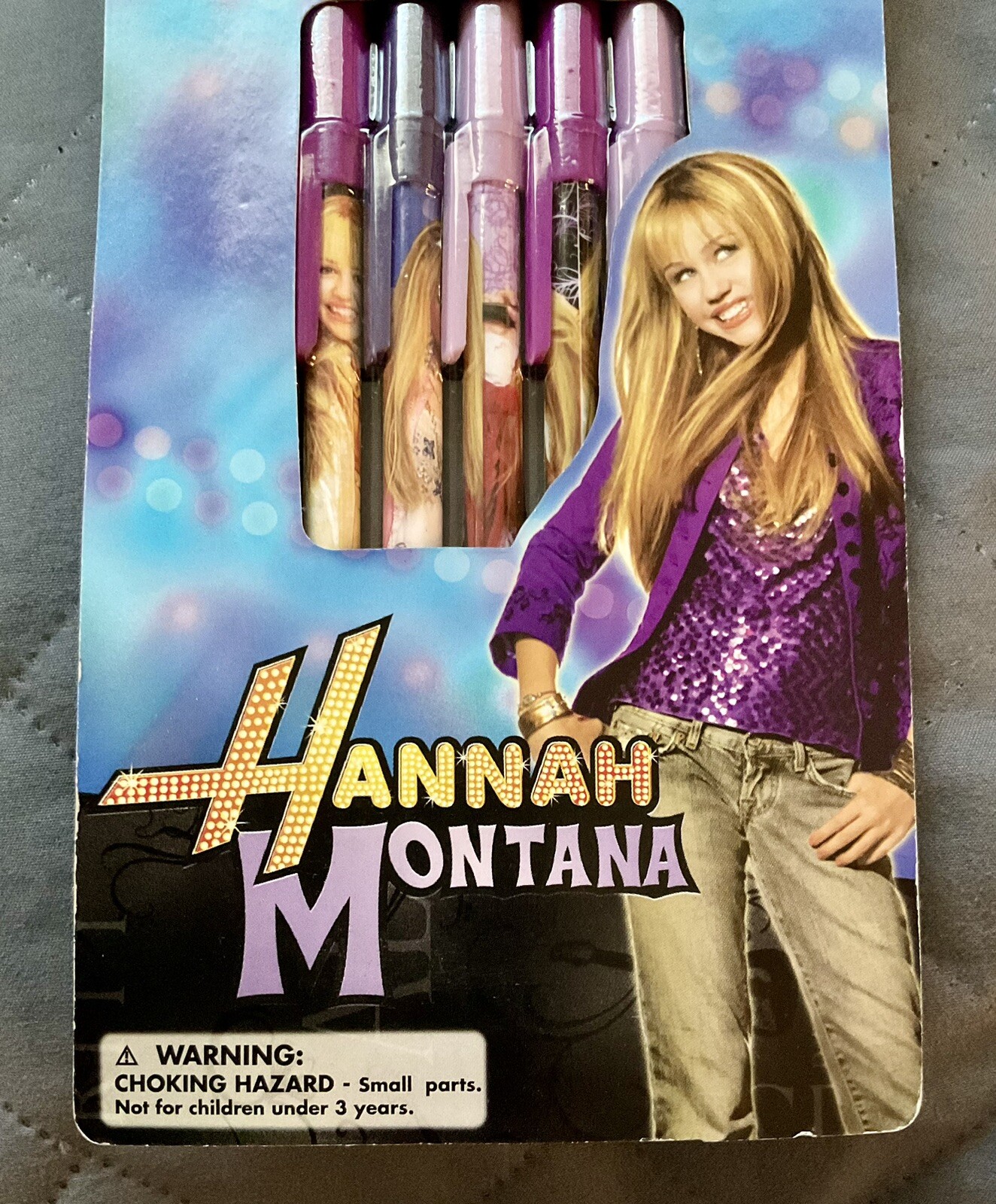 Disney’s HANNAH MONTANA 5 Pack Stick Pens NATIONAL DESIGN #7700D l👀k