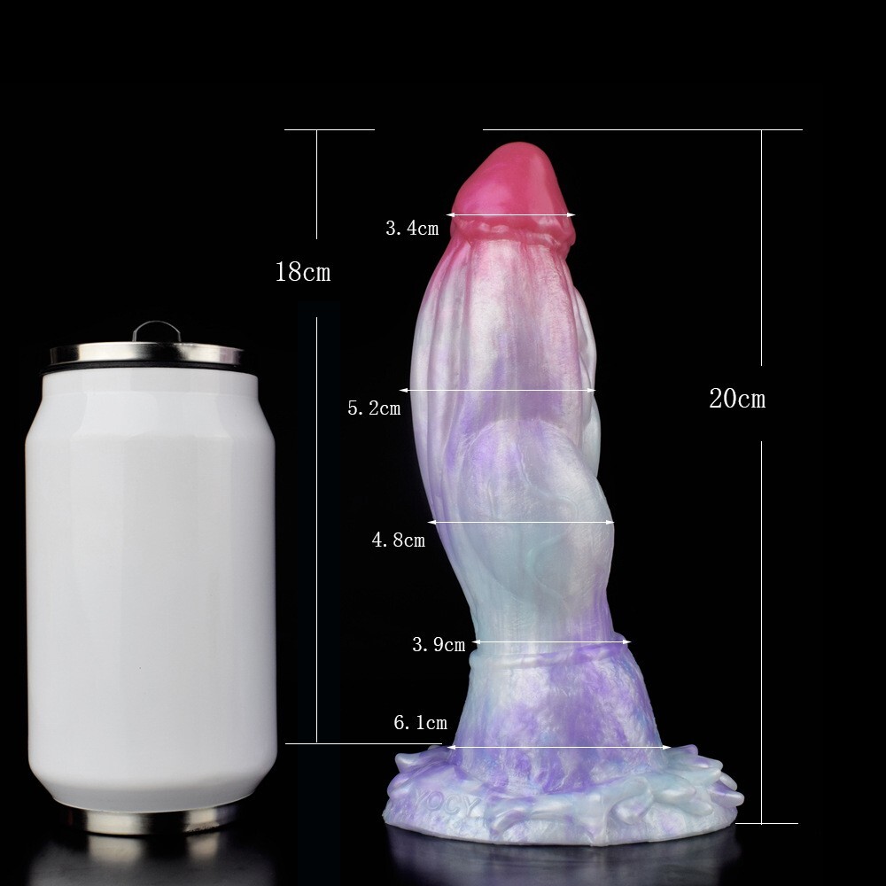 Soft Silicone Fantasy Dildo Realistic Dragon Penis Big Knot Butt Plug Sex Toys