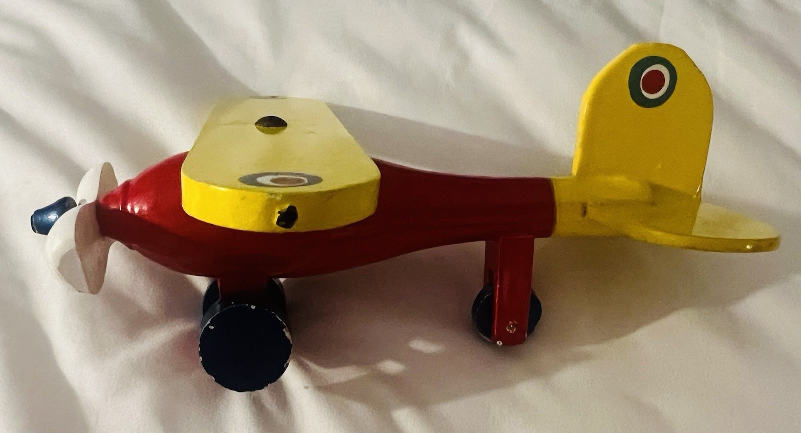 ARCO MEXICO Mexican Handcrafted Wood Airplane Toy