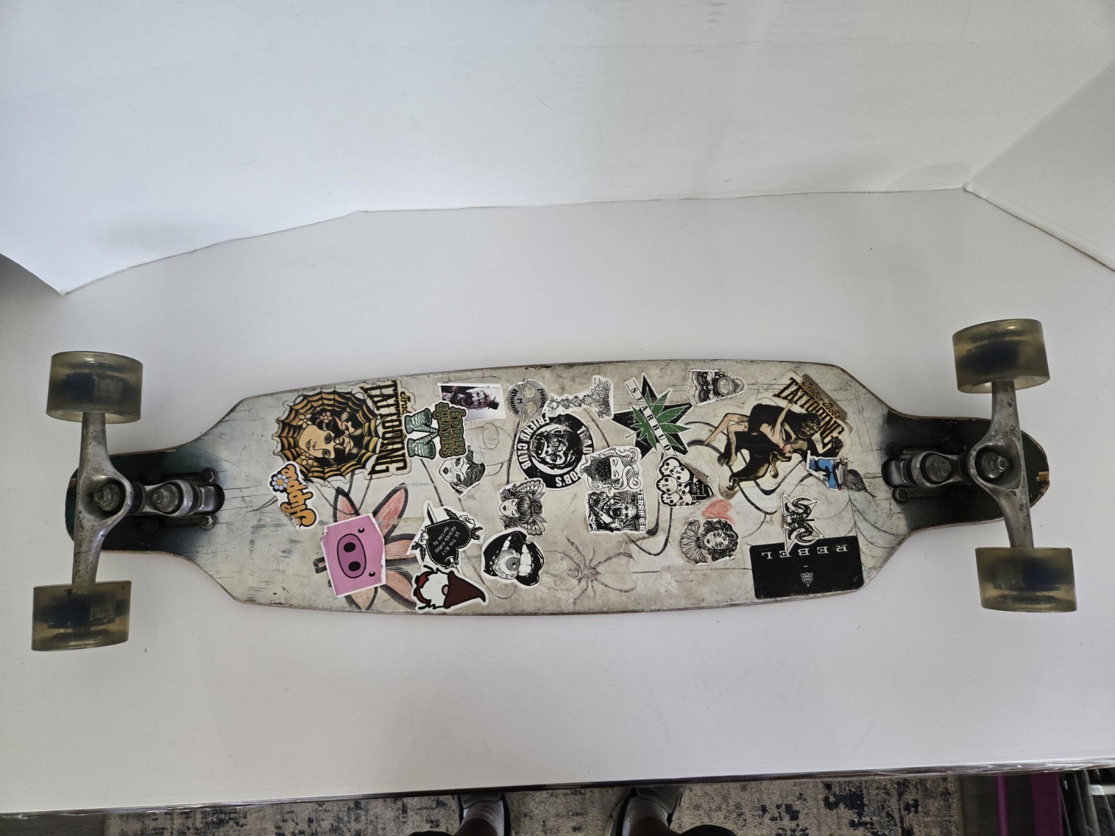 Sector 9 Longboard, Gullwing Sidewinder Trucks, Ablaze Volcanic Wheels FREE SHIP
