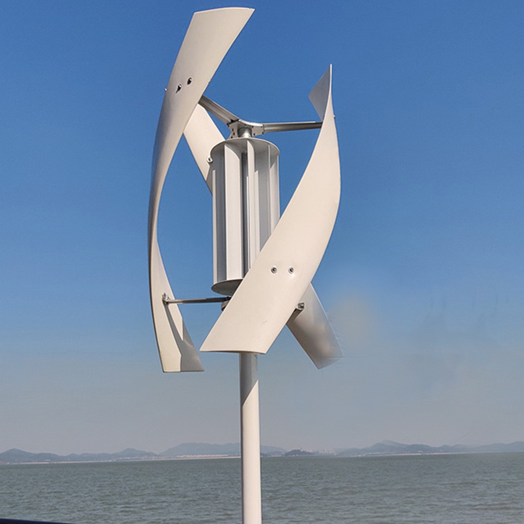 3000W Vertical Wind Turbine Generator Hybrid MPPT Controller 48V Windmill Motor