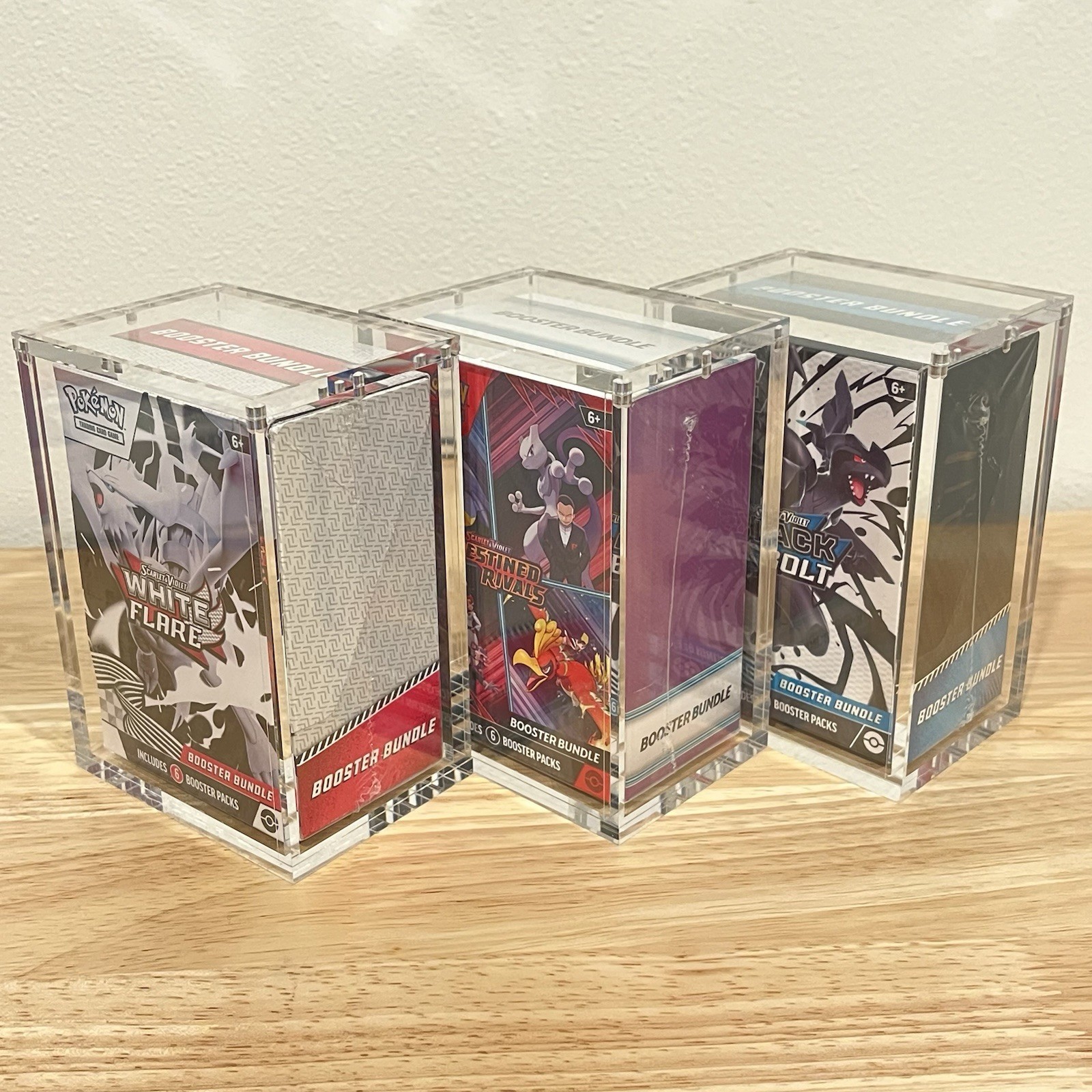Pokemon Booster Bundle Acrylic Protective Display Case Magnetic 99% UV Rejection