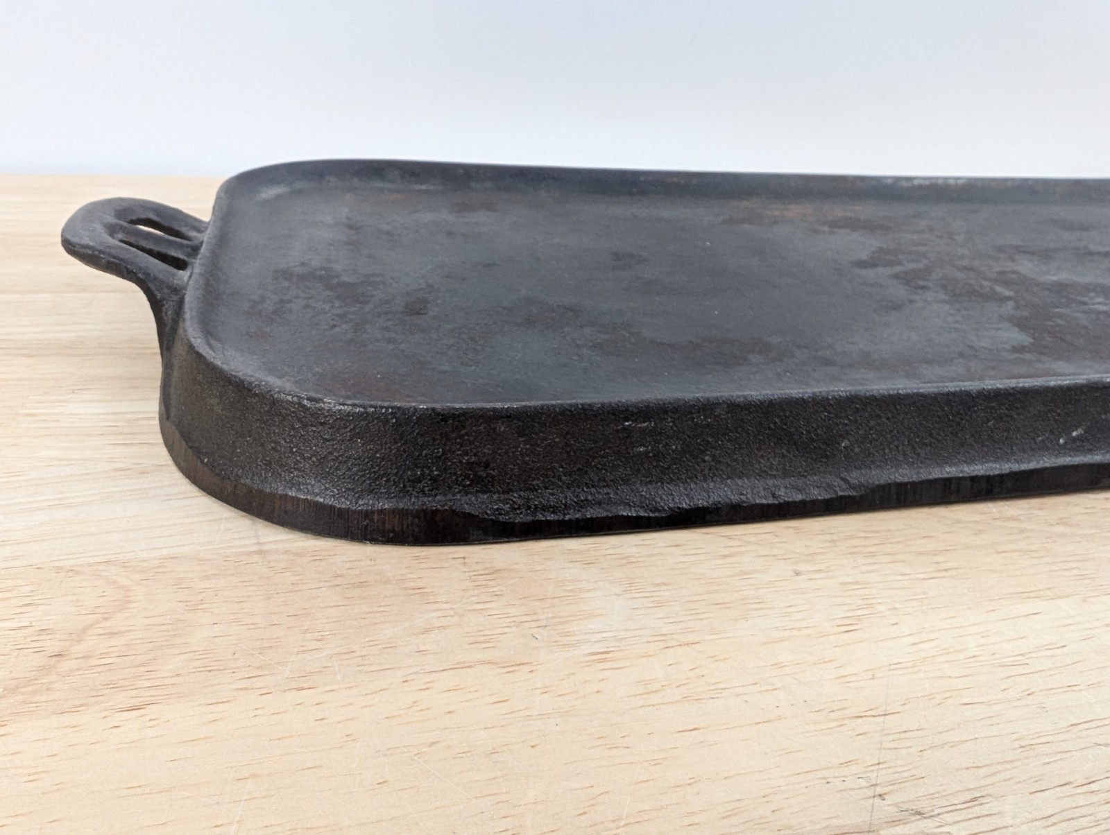 Vintage Cast Iron Long Griddle - No. 6 - Flat Griddle - 23in x 10in - Heavy