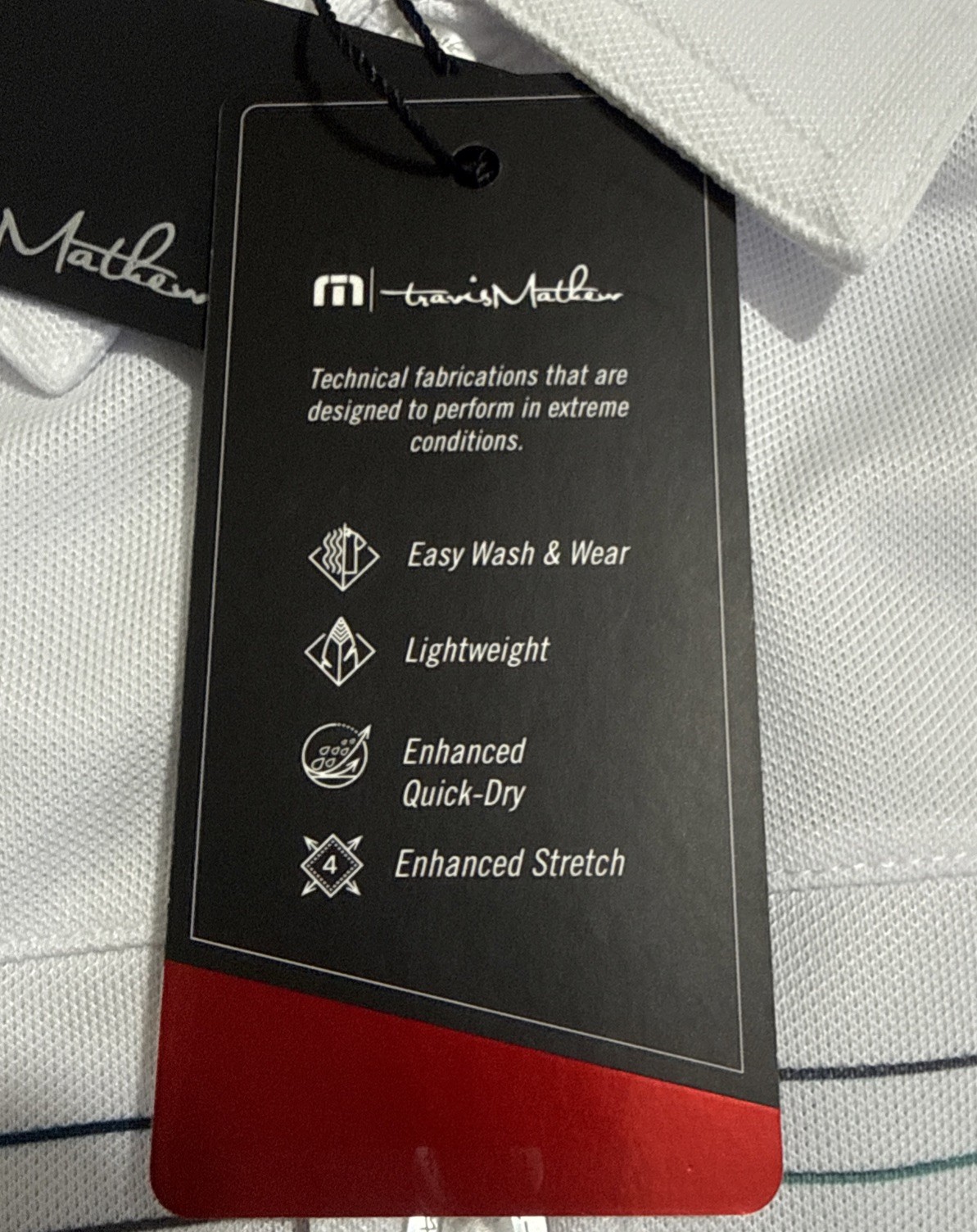 Travis Mathew Polo Shirt Mens 2XL Prestige Pure Performance Properly Hydrate NWT
