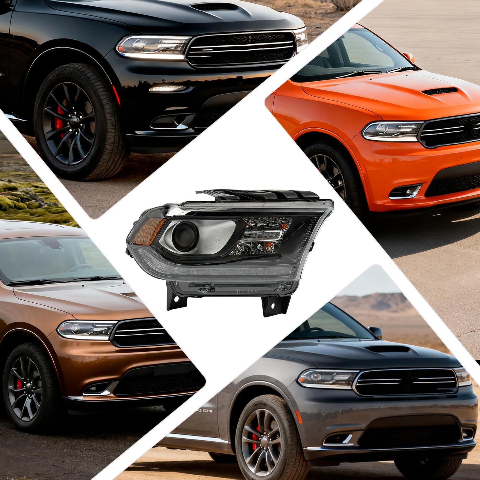 For Dodge Durango 2016-20 HID Headlight Lamp Assembly w/LED DRL Right Side