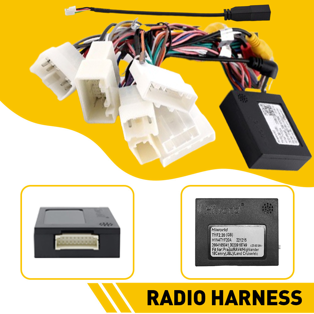 For Toyota Car Stereo Radio Power Harness Cable Wire Adapter Support JBL AMP US