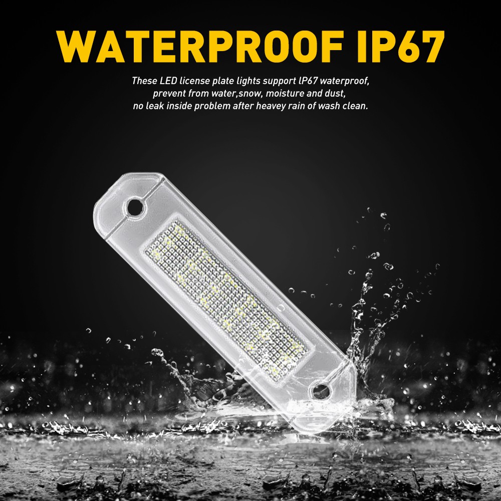 AUXITO 18LED Light License Plate Tag Lamp 6000K Canbus For 1992-2000 Honda Civic