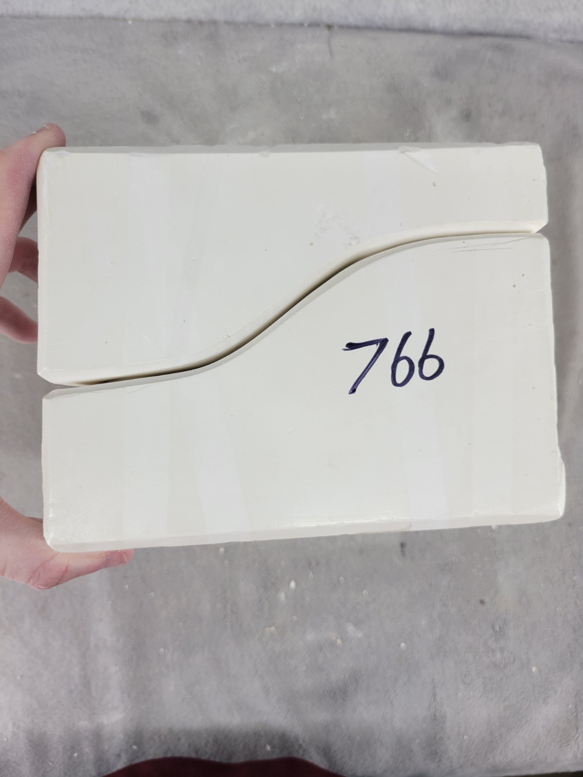 Vintage Ceramic Slip Casting Mold Of Soap Dish