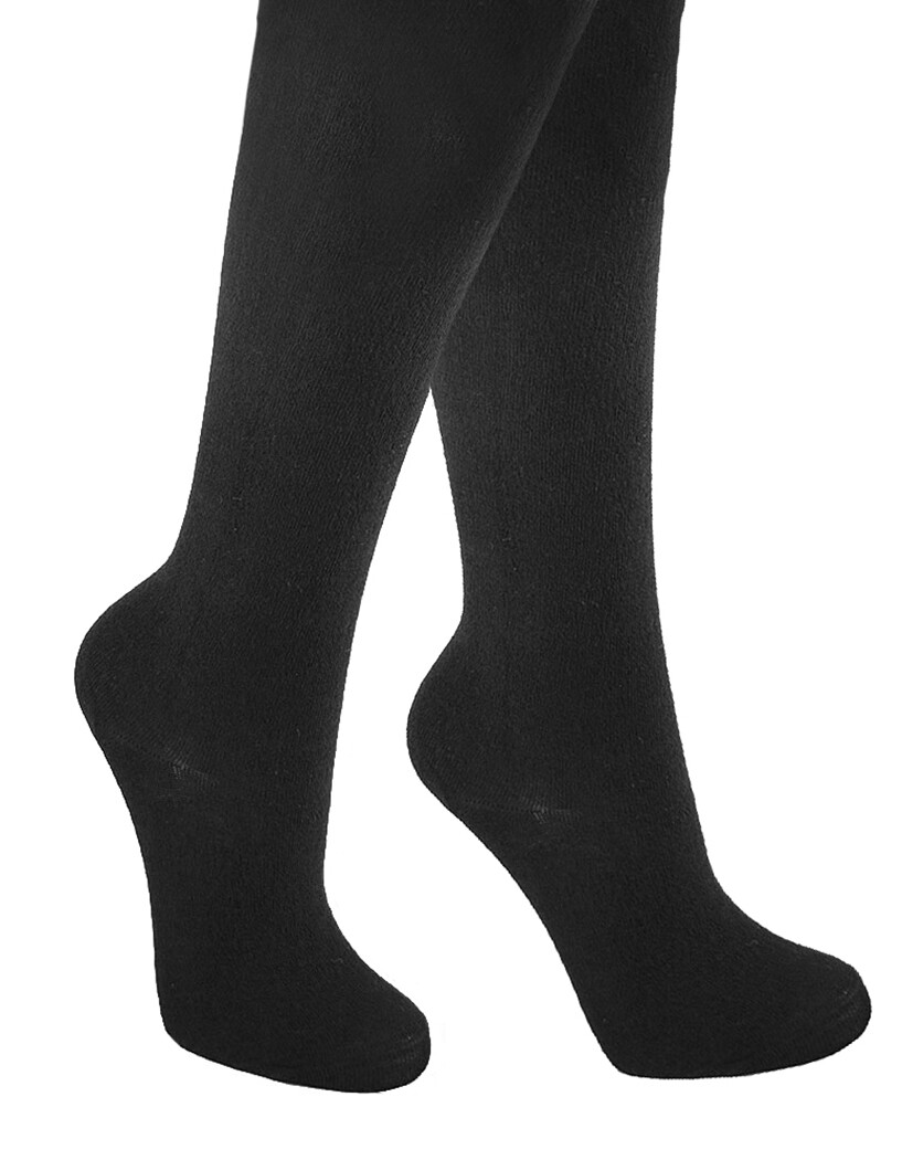 tittimitti 75% Wool Women's Black Tights. Base Layer. Thermal Clothing. Opaque.