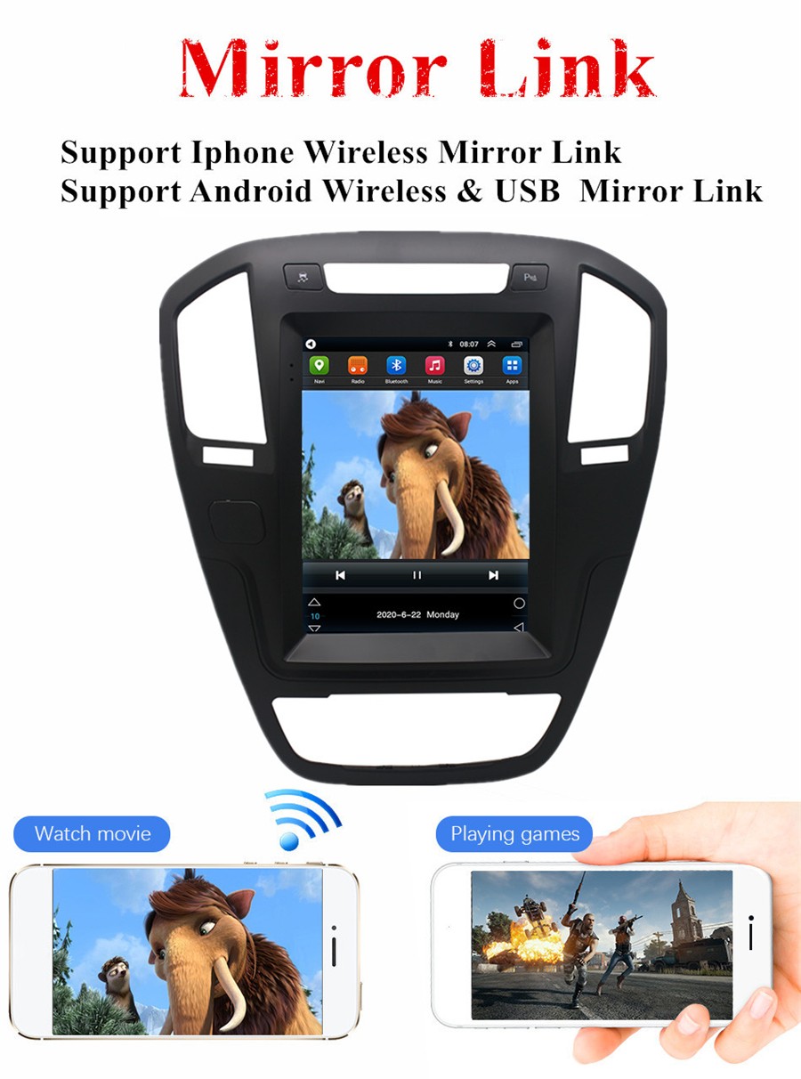 For Apple Carplay Car Radio Stereo GPS Navigation WiFi For 2009-2013 Buick Regal