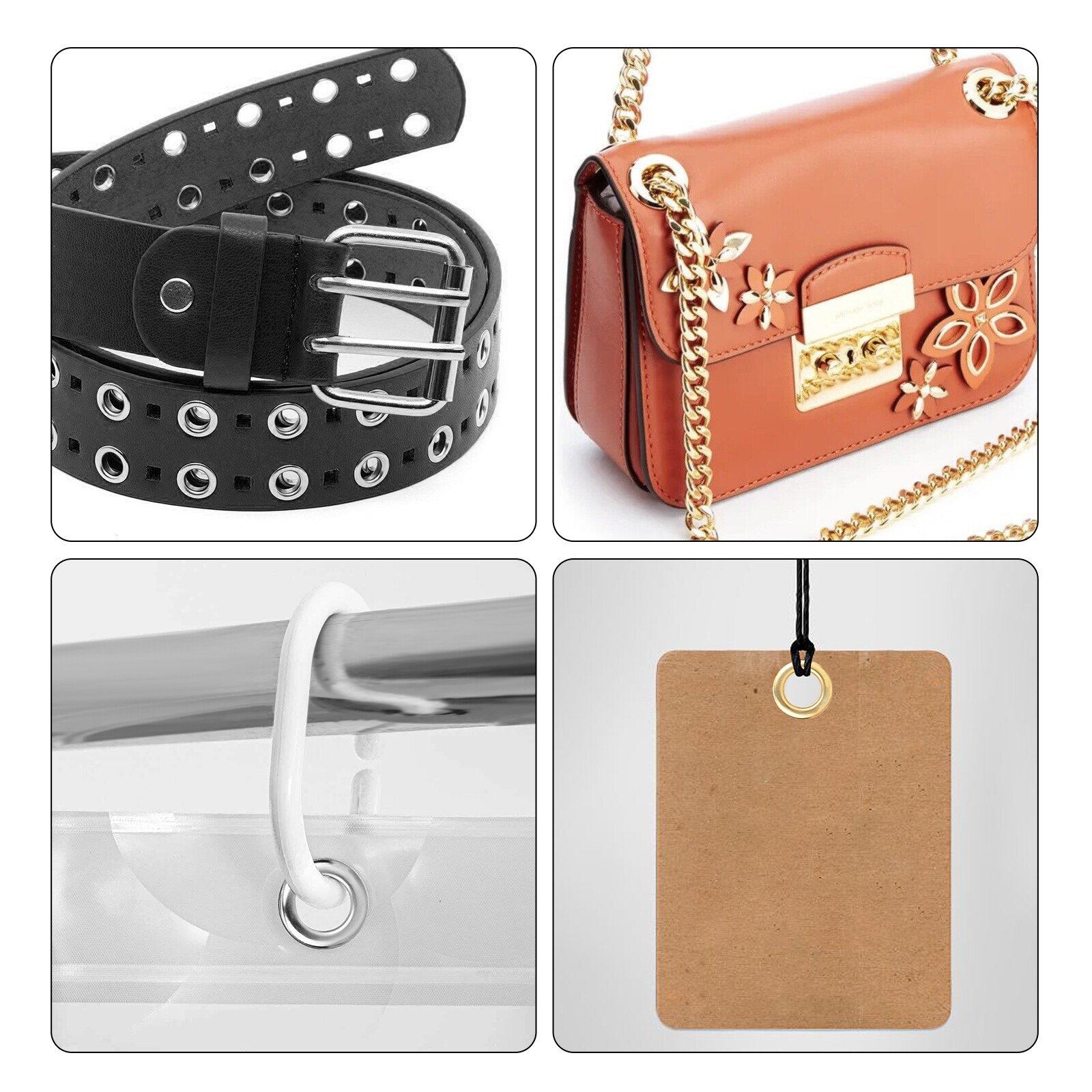 300pc 1/4 inch Grommet Eyelet Hole Punch Plier Tool Kit for Leather Canvas Craft