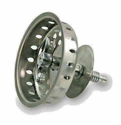 Stainless Steel Kitchen Sink Strainer Stopper Drain Basket 31/2inc Waste Plug US