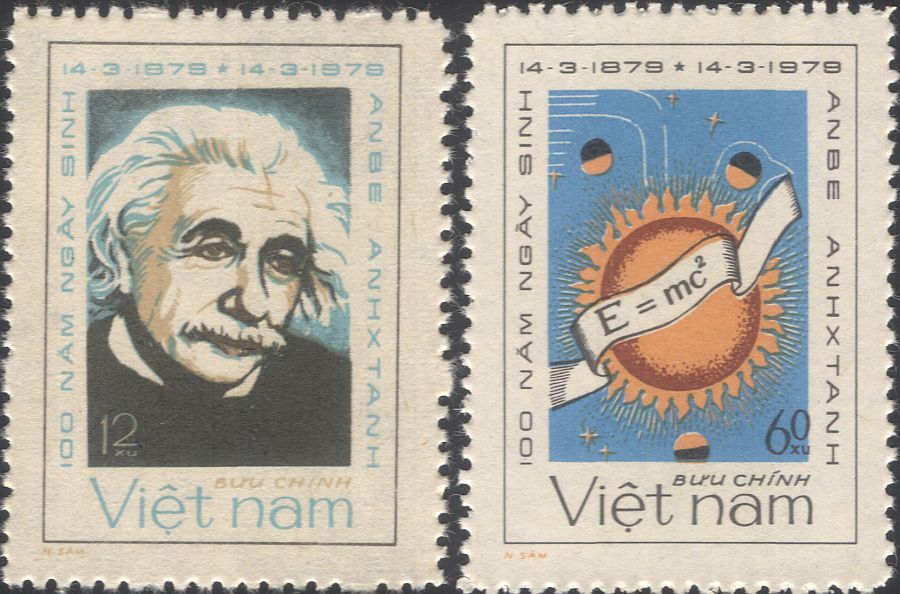 Vietnam 1979 Einstein/Science/Scientists/Space/Mathematics/Nobel 2v set (b7500y)