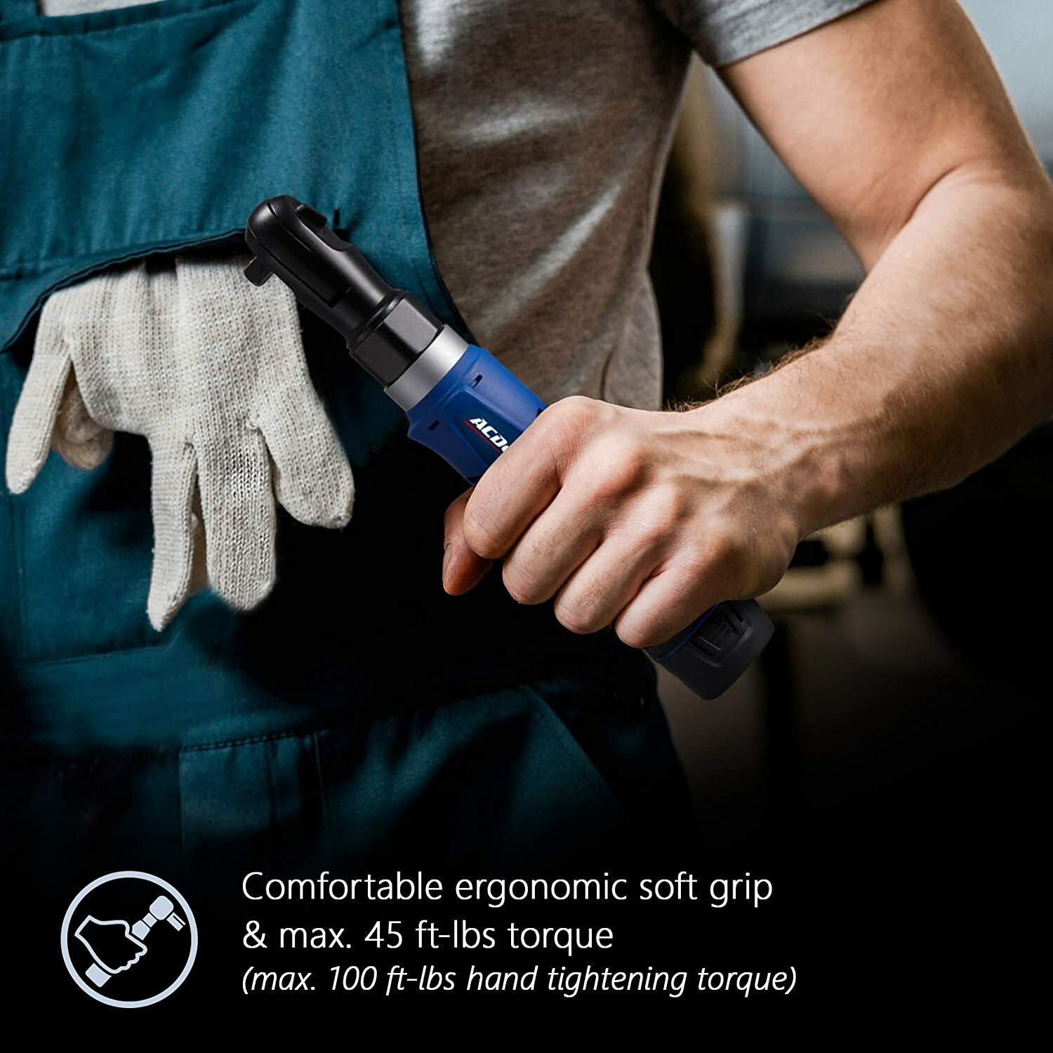 ACDelco ARW1209-P2 G12 Series 12V Li-ion 3/8” 45 ft-lbs. Ratchet Wrench Tool Kit