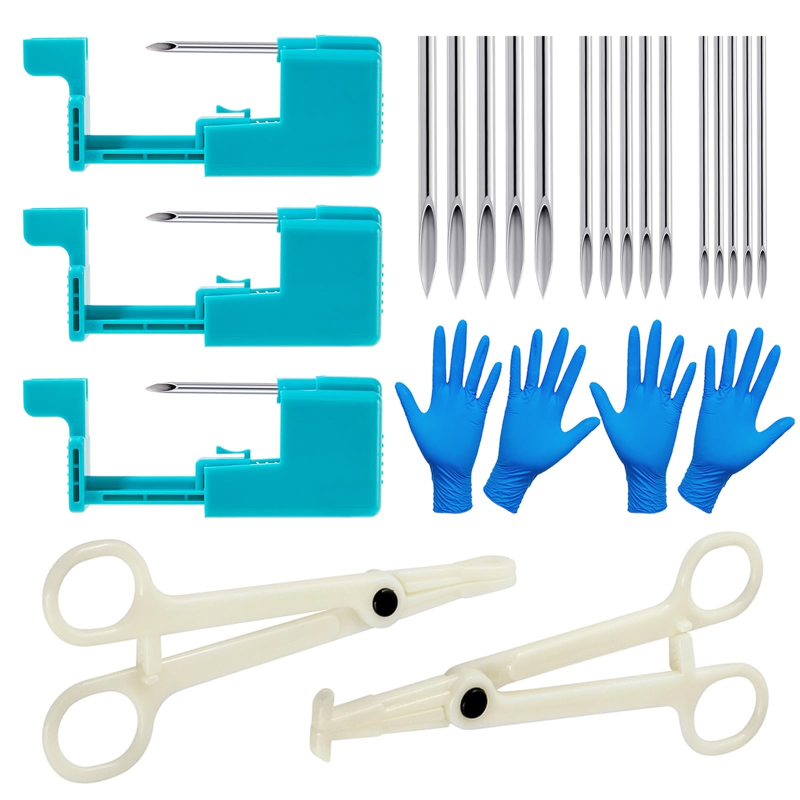 14G 16G 20G Body Piercing Kit for Belly Button/Lip/Tongue/Ear/Nose/Eyebrow/Ni...