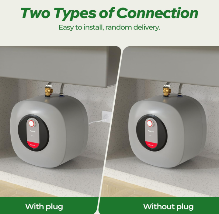 【99% NEW】FOGATTI 2.5/4/8 Gallon Electric Mini Tank Hot Water Heater 1440W Boiler