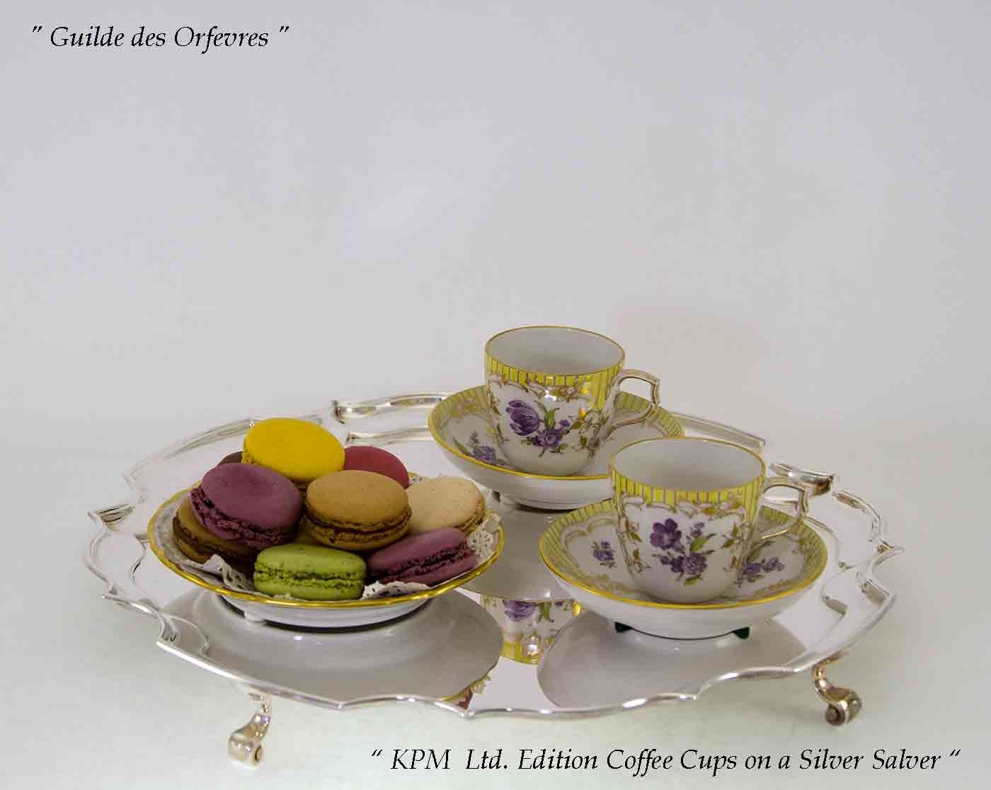 Silver Chippendale Salver 14 in. with Feet