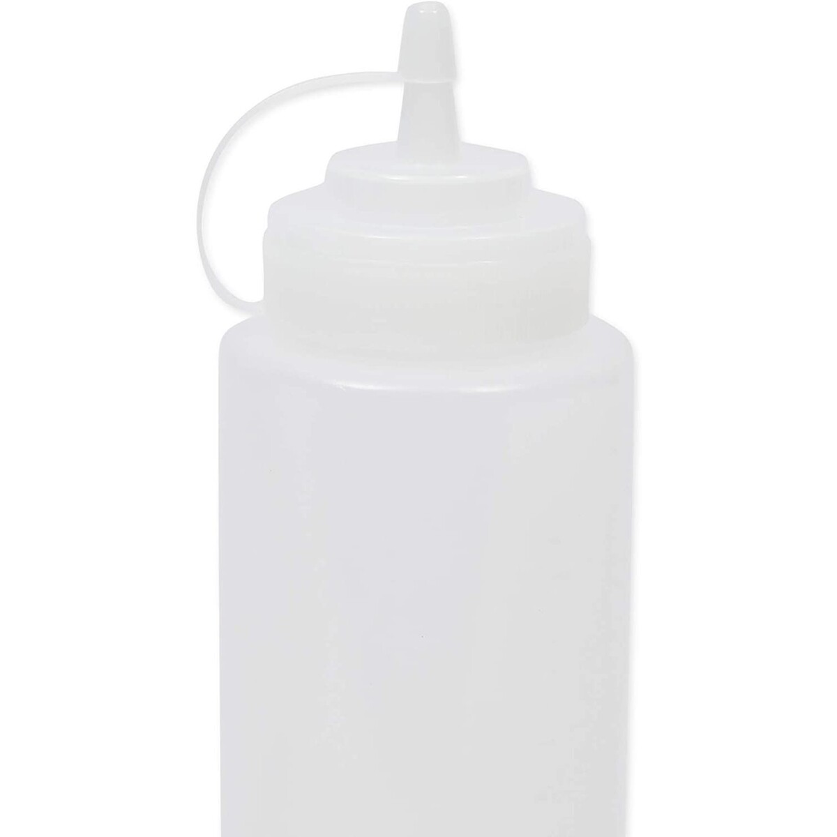 6 Pack Plastic Condiment Squeeze Bottles for Sauces Liquids Ketchup, 32 Oz Clear