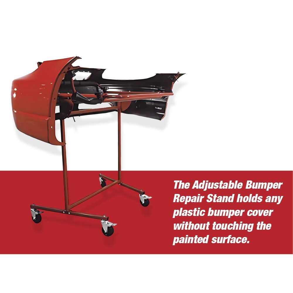 Adjustable Bumper Repair Stand - Securely Holds Plastic Car Bumper Covers