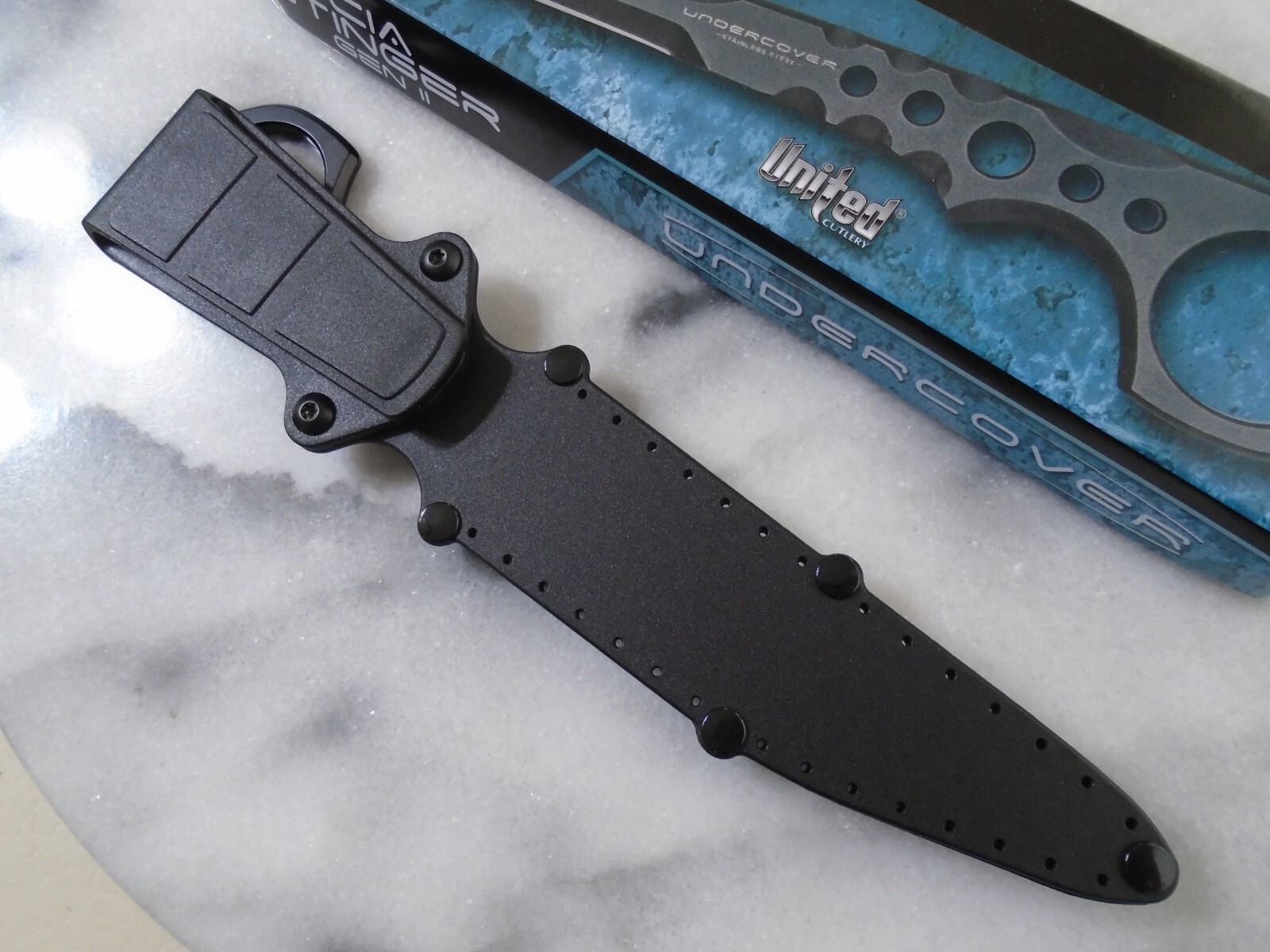 Undercover CIA Stinger Gen II Dagger Spike Full Tang Boot Knife Kydex UC3513 New