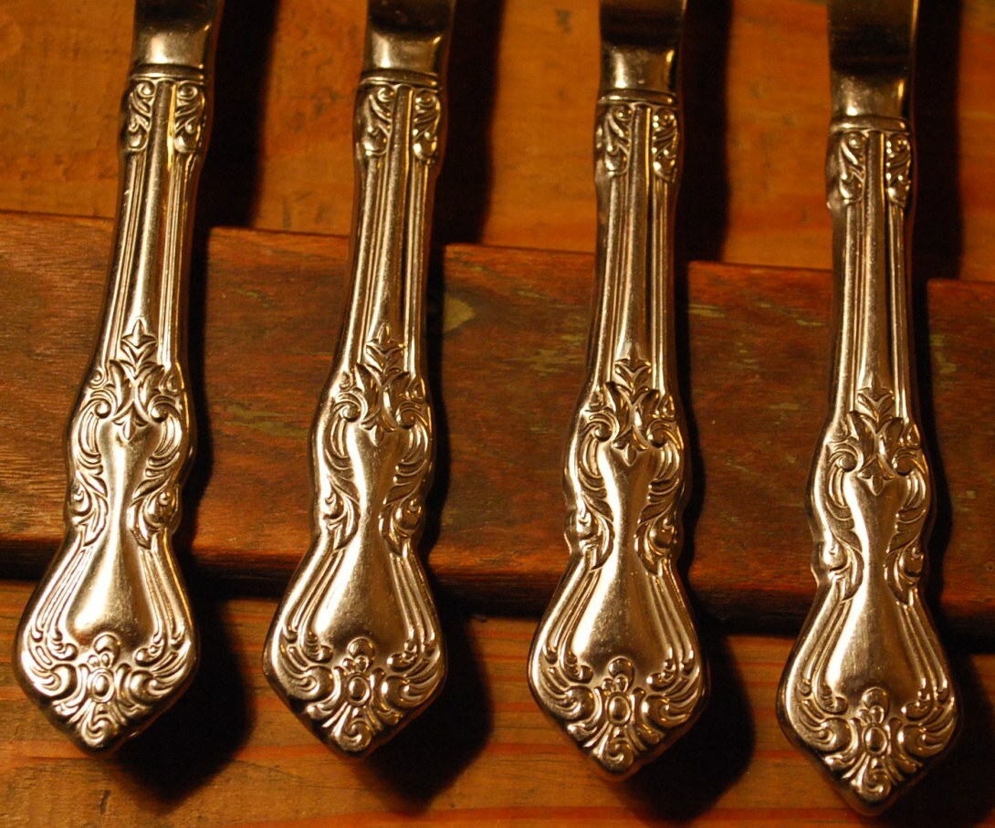 SET 4 DINNER KNIVES Reed & Barton Stainless Steel Flatware MARLBOROUGH 18/10 Exc