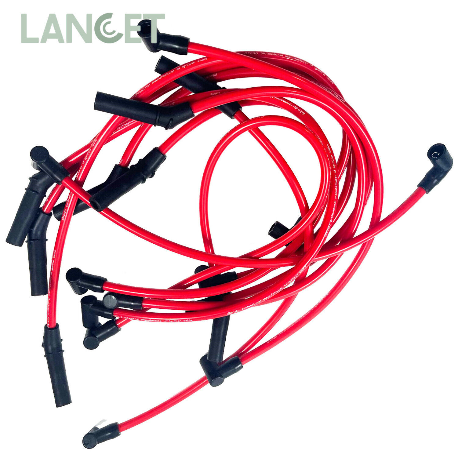 For Ford Racing 10.5mm Red Ignition Wire Set 5.8L 5.0L 351W 302 Spark Plug Wires