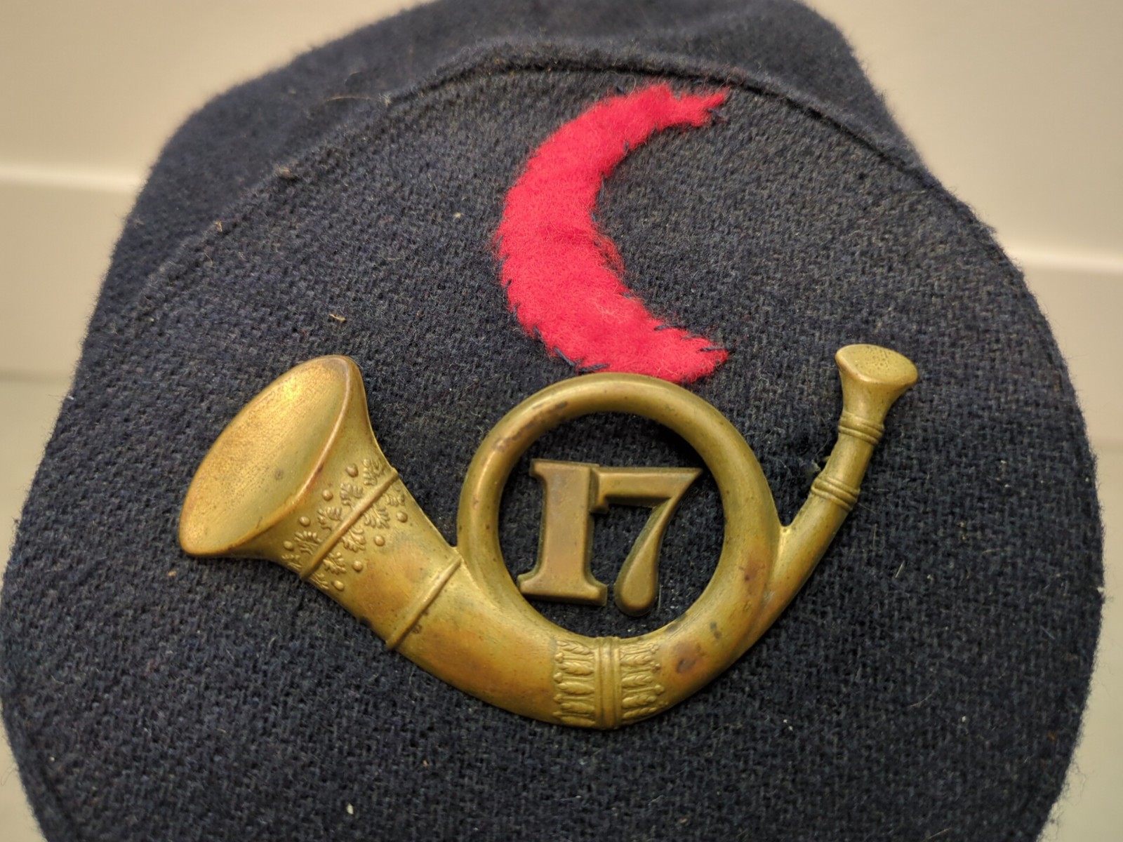 Vintag Civil War Repro Union 17th Regiment Connecticut Volunteer Forage Kepi Cap