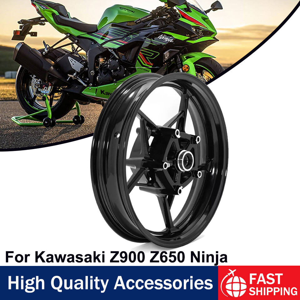 17"x3.5" Gloss Black Front Wheel Rim For Kawasaki Z900 Z650 Ninja 650 17-24