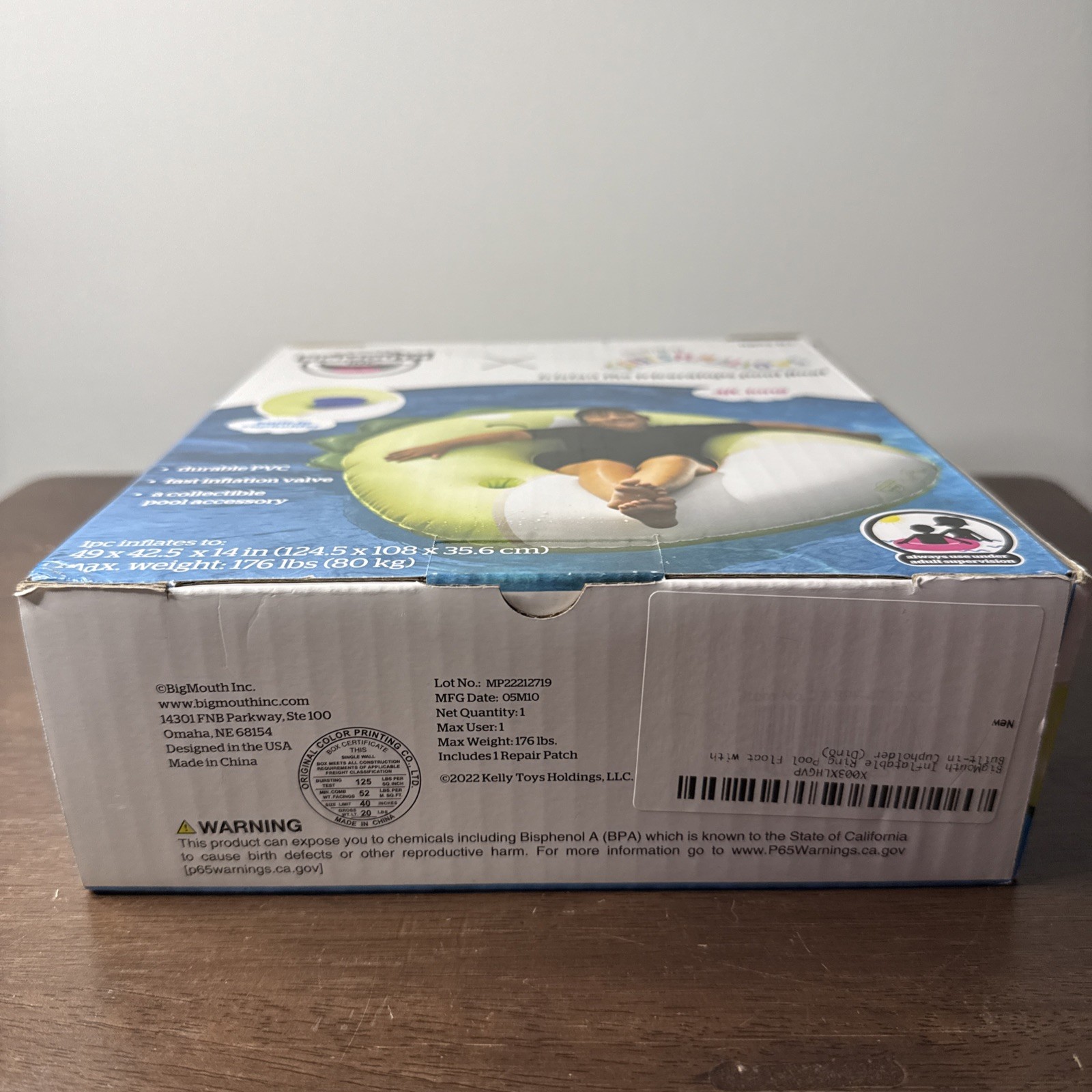 NIB Squishmallows Pool Float Tristan The Triceratops Beach Summer Cup Holder