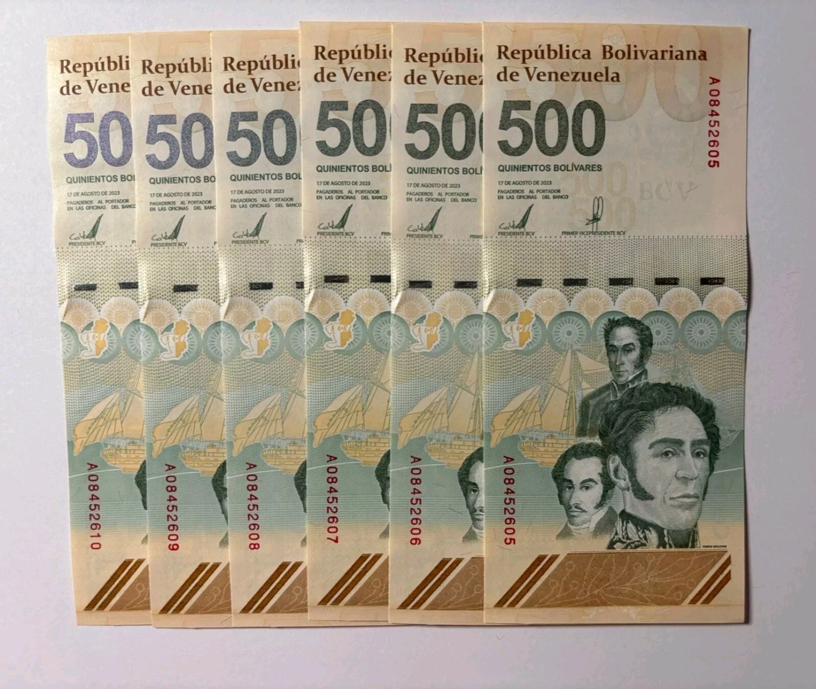 VENEZUELA 500 DIGITALES 2024 New 500 Million Bolivar Series 2 Pcs