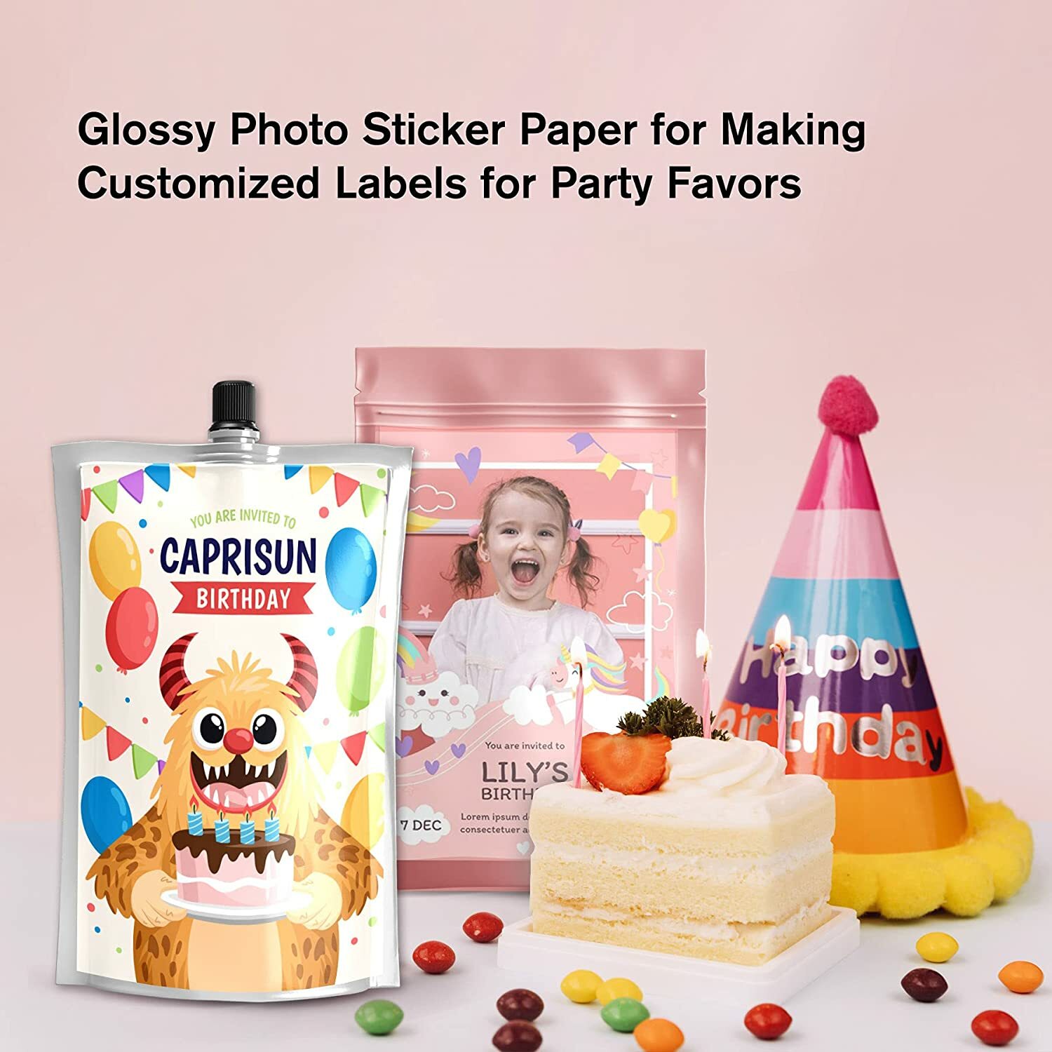 360 Sheets Koala Glossy Sticker Paper 8.5x11 Inkjet Printer Adhesive Photo Paper