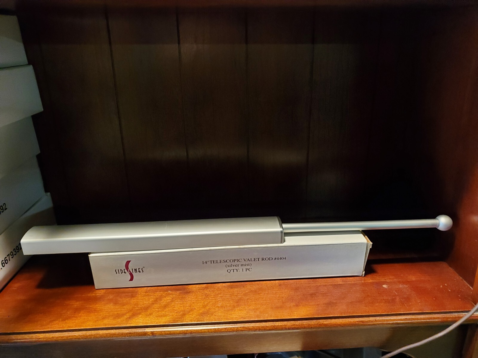 Sidelines 14" Telescoping Valet Rod Silver Mist Volume Discounts