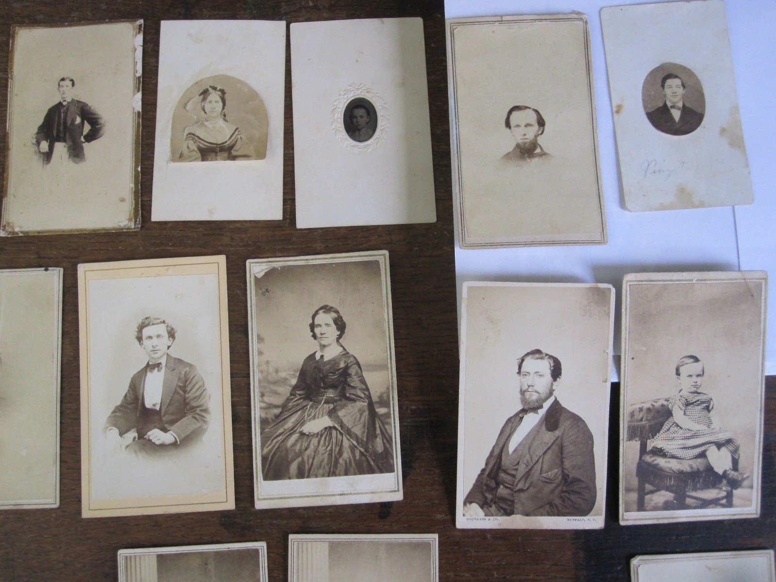 1870's & Later - 25+ CDV's Misc. Lot of New York Photographers & 1 Tintype