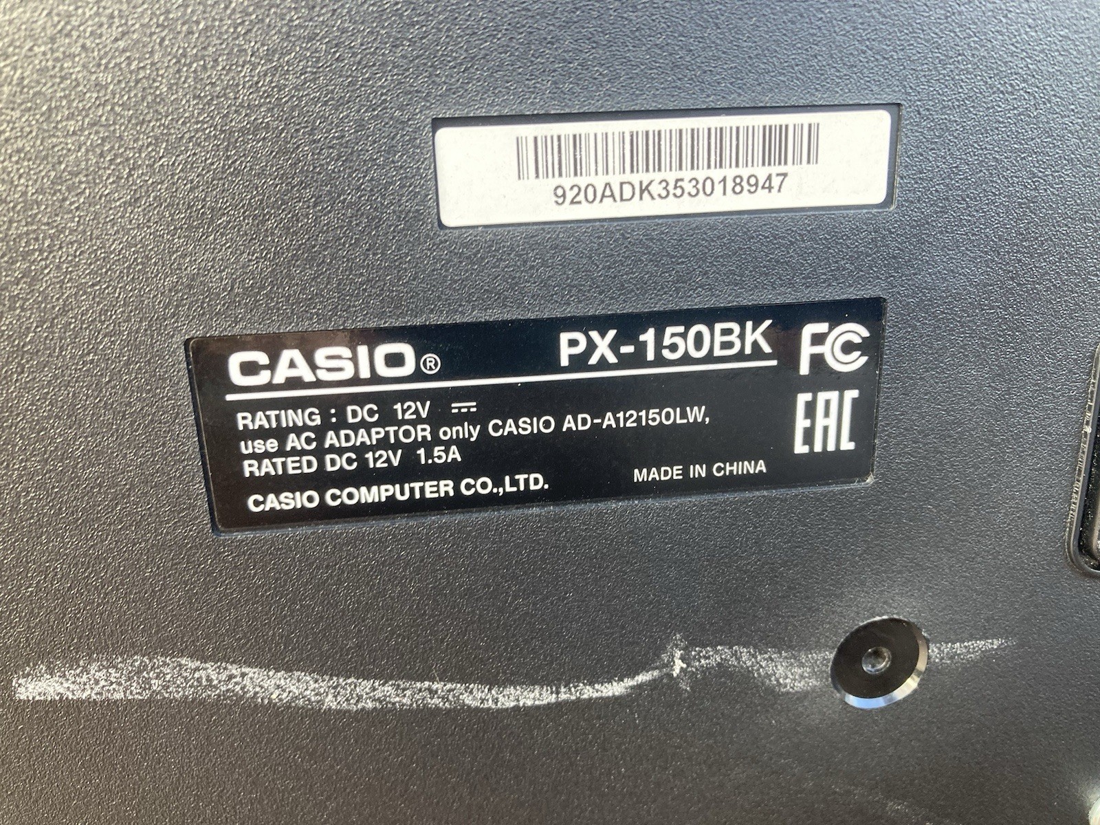 Casio PX-150BK PRIVIA Professional Piano Keyboard PX-150 Excellent Working Nice