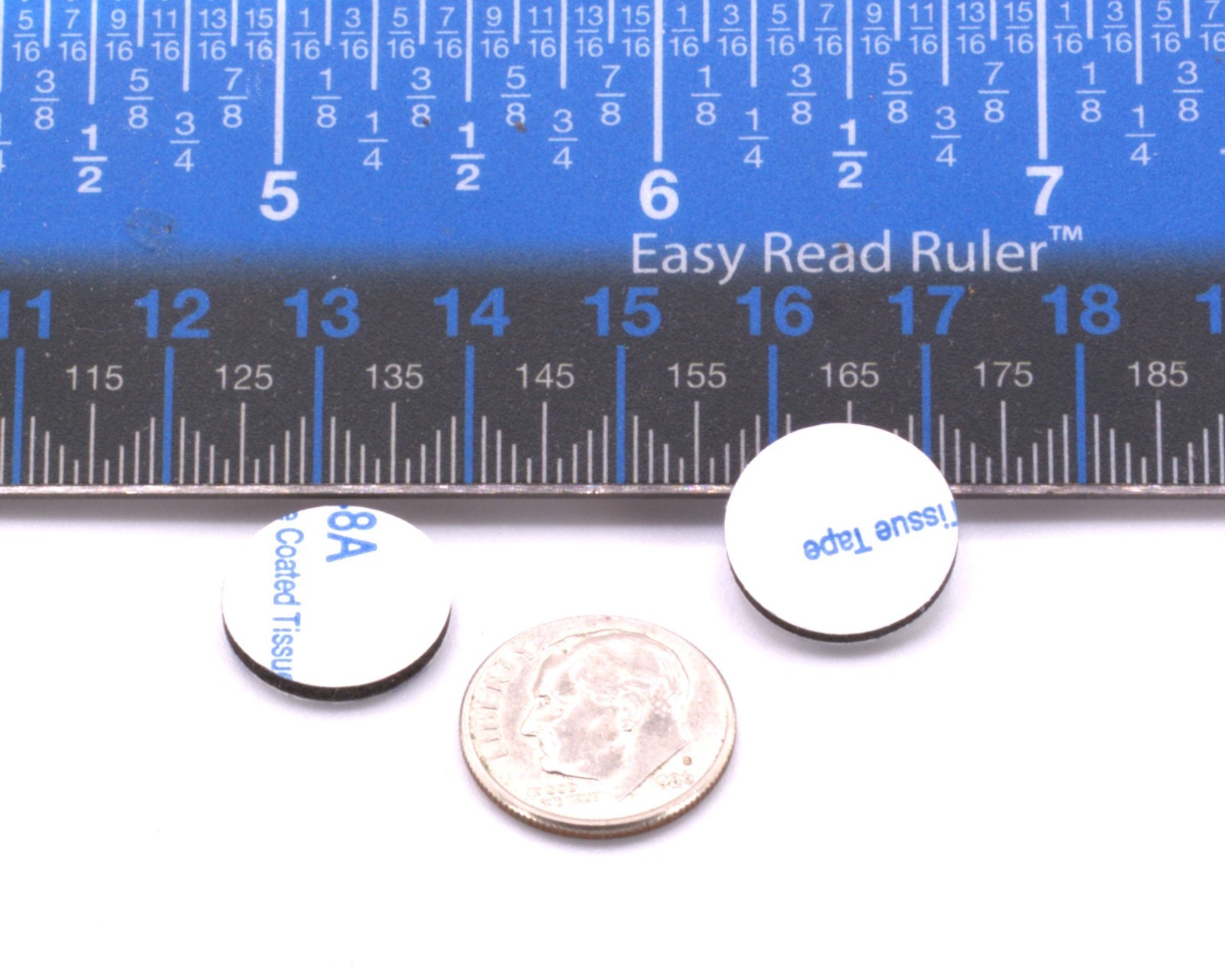 1/2" Dia x 1/16" Rubber Bonding Dots – Double-Sided Mounting Pads Fabrication