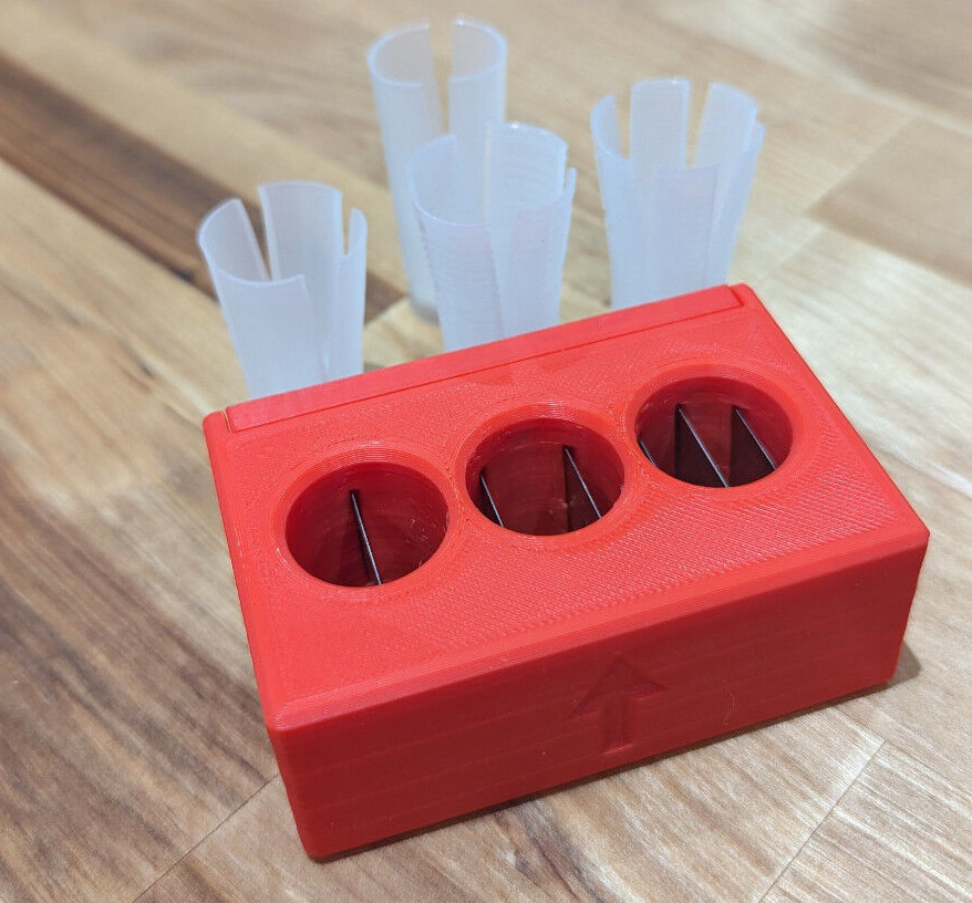 Wad Splitter, Slitter, Slicer, 2-4-6 Blade Cut Option, Extra Blades Included