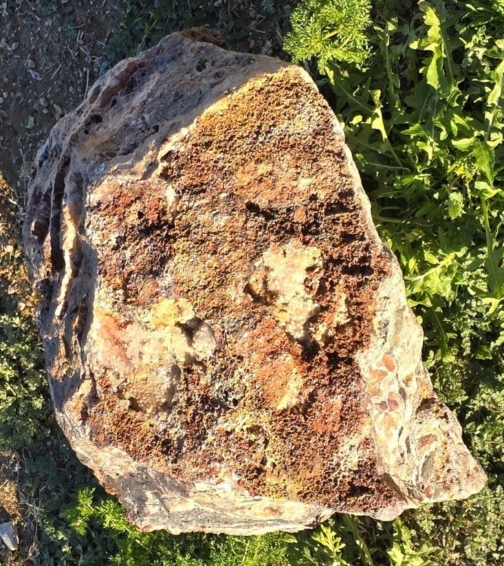 Large Heavy Raw Chunk Of Arizona Silver Copper Gold Ore Specimen 74.4 Lbs.