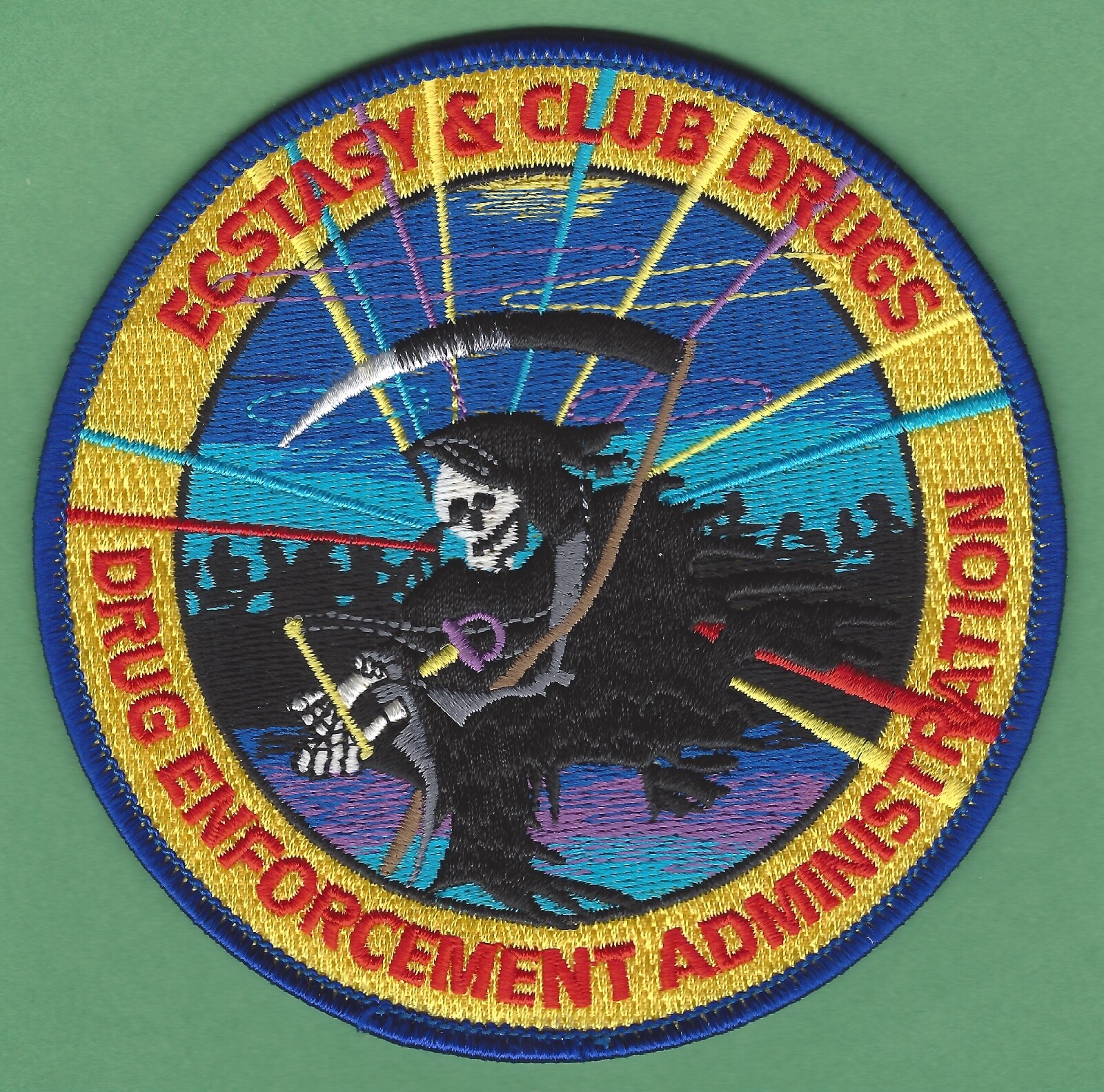 DEA DRUG ENFORCEMENT ADMINISTRATION ECSTACY AND CLUB DRUGS INTELLIGENCE PATCH