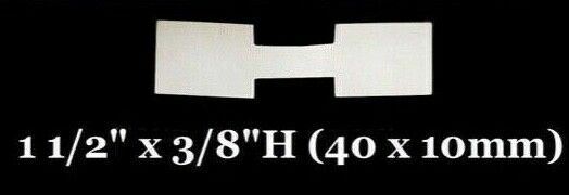 1000 PCS White Price Tags Stickers, Jewelry Square Barbell Labels Dumbbell Tags