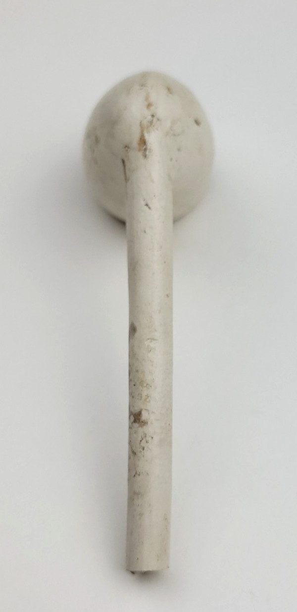 3.625" Molded Kaolin Clay Trade Pipe - South Dakota - J. Aplan Coll. Artifact