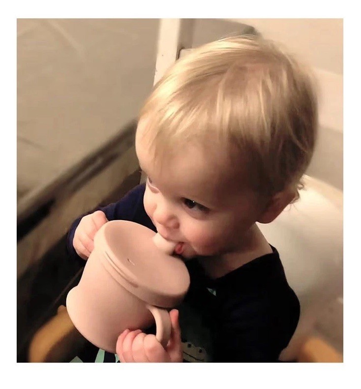 haakaa Silicone Sip-N-Snack Cup, Toddlers Sippy CupandSnack Container 2-in-1,